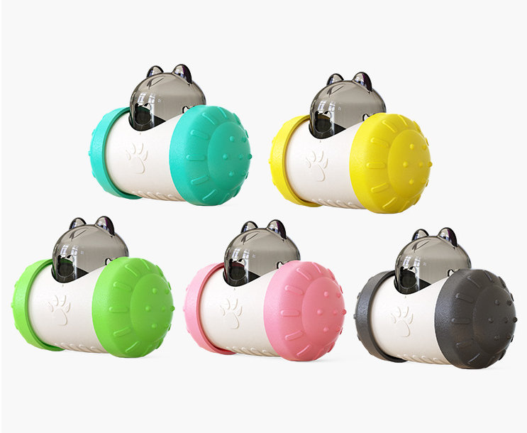 Funny Dog Treat Leaking Wheel Toy - Interactive Play for Dogs, Puppies, and Cats