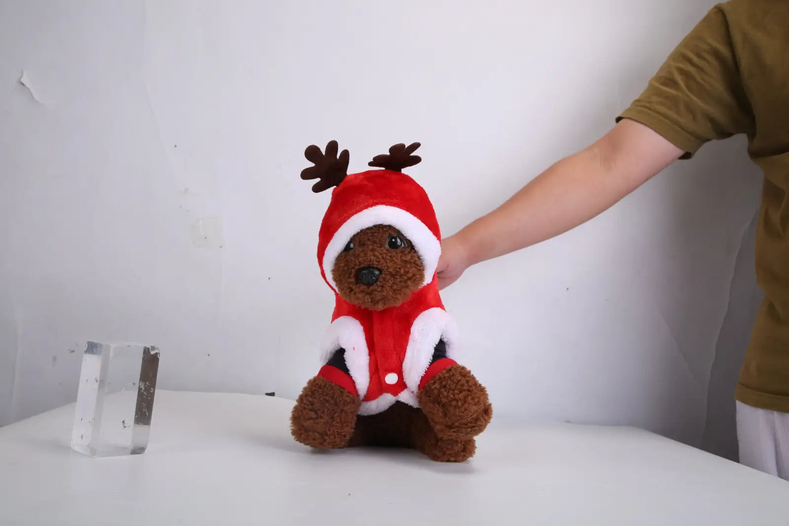Christmas Pet Costume Santa Reindeer Winter Outfit